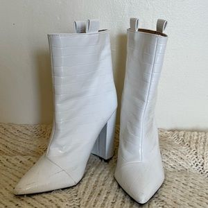 White GoGo boots